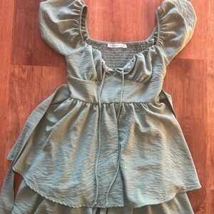 Altar’d State sage green dress!